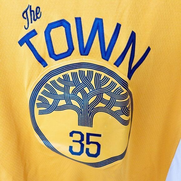 Nike Stitched Swingman Golden State‎ The Town Kevin Durant Jersey Size 48 - Picture 4 of 7